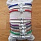 Bracelet Clip Europ&eacute;en tress&eacute; Uni 01 DU 15 AU 23 CM Pourpre