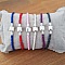 Bracelet Clip Europ&eacute;en tress&eacute; Uni 01 DU 15 AU 23 CM Rouge