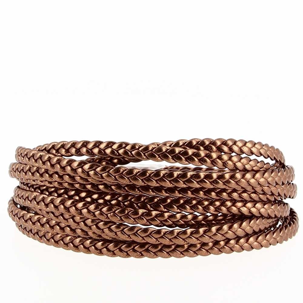 Bracelet Clip Europ&eacute;en tress&eacute; Uni 03 DU 15 AU 23 CM Antic