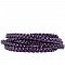 Bracelet Clip Europ&eacute;en tress&eacute; Uni 03 DU 15 AU 23 CM Prune