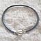 Bracelet Clip Europ&eacute;en lisse Uni 01 DU 15 AU 23 CM Gris
