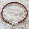 Bracelet Clip Europ&eacute;en lisse Uni 01 DU 15 AU 23 CM Marron BR