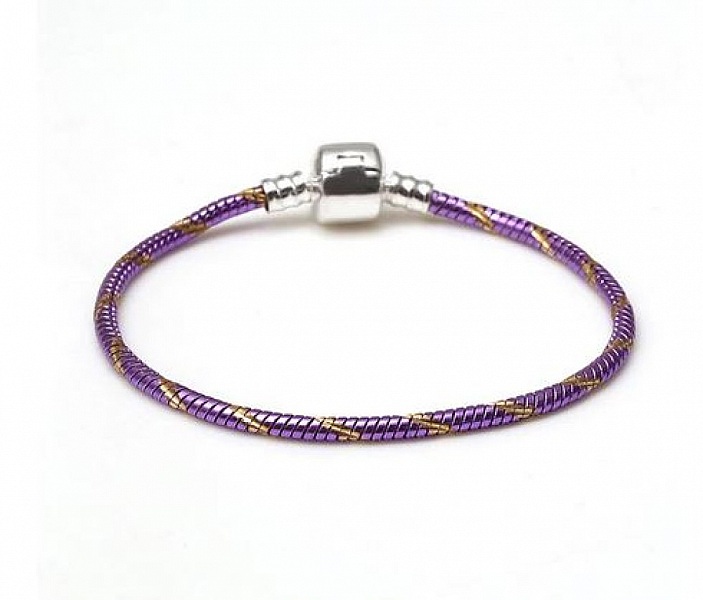 Bracelet Clip Europ&eacute;en 19 cm fermoir Lisse N&deg;27-02
