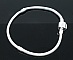 Bracelet Clip Europ&eacute;en 17 cm fermoir Lisse Plaqu&eacute; Argent 925