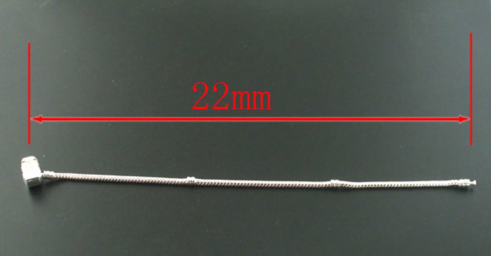 Bracelet Clip Europ&eacute;en 22 cm fermoir Lisse Plaqu&eacute; Argent 925