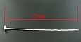 Bracelet Clip Europ&eacute;en 22 cm fermoir Lisse Plaqu&eacute; Argent 925