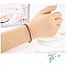 Bracelet Cuir Tress&eacute; Caf&eacute; 19 cm Fermoir Clip Argent 925
