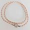 Bracelet Europ&eacute;en 2 tours tress&eacute; Clip Uni 02 20cm