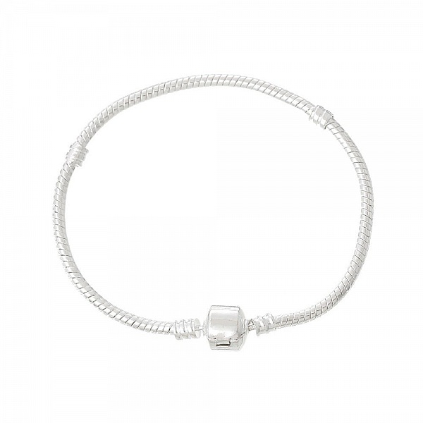 Bracelet Europ&eacute;en Clip 20cm fermoir Lisse