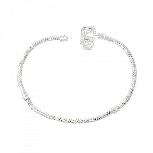Bracelet Europ&eacute;en Clip 20cm fermoir Lisse
