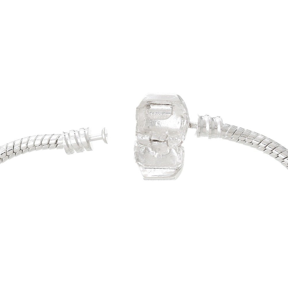 Bracelet Europ&eacute;en Clip 20cm fermoir Lisse
