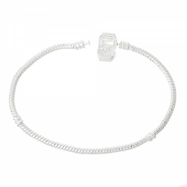 Bracelet Europ&eacute;en Clip 18cm fermoir Lisse