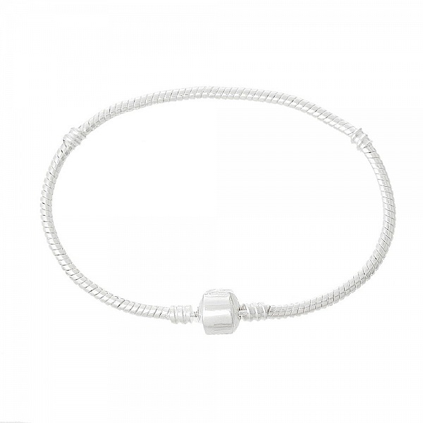 Bracelet Europ&eacute;en Clip 21cm fermoir Lisse