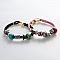 Bracelet Europ&eacute;en Double Uni Rose