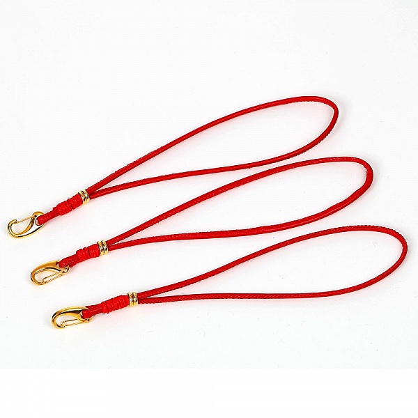 Bracelet Europ&eacute;en Double Uni Rouge