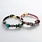 Bracelet Europ&eacute;en Double Uni Rouge