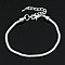 Bracelet Europ&eacute;en Mousqueton 17cm