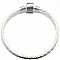 Bracelet Europ&eacute;en tress&eacute; Clip Uni 02 DU 15 AU 23 CM Blanc