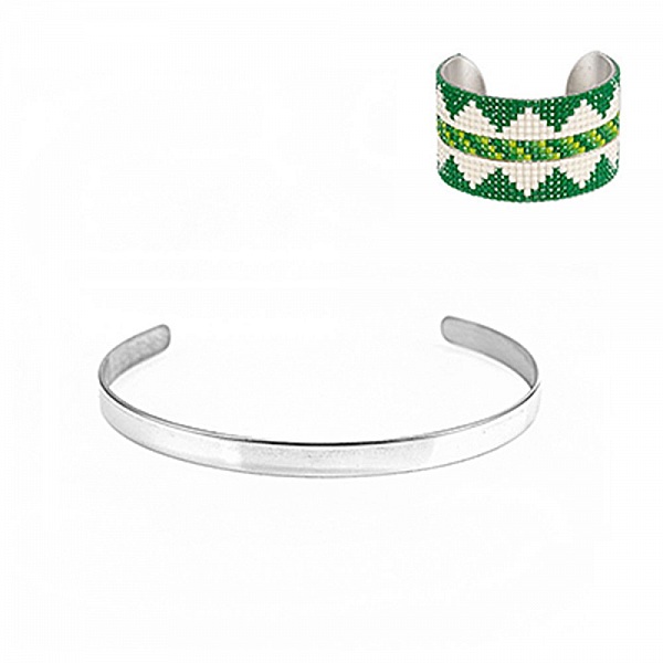 Bracelet Manchette Jonc 5 mm en Acier Inoxydable N&deg;01