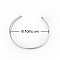 Bracelet Manchette Jonc semi ouvert 10 mm en Acier Inoxydable N&deg;07