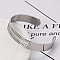 Bracelet Manchette Jonc semi ouvert 10 mm en Acier Inoxydable N&deg;07