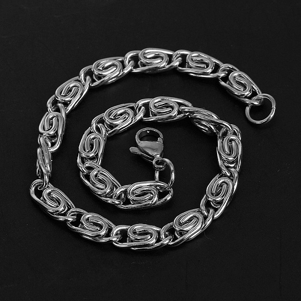 Bracelet N&deg;06 en 304 acier inoxydable de 21.5 cm