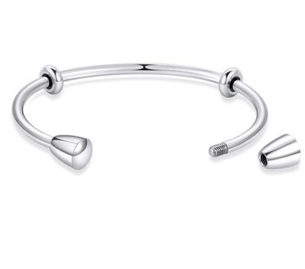 Bracelet Rigide Acier Inoxydable N&deg;12 Argent