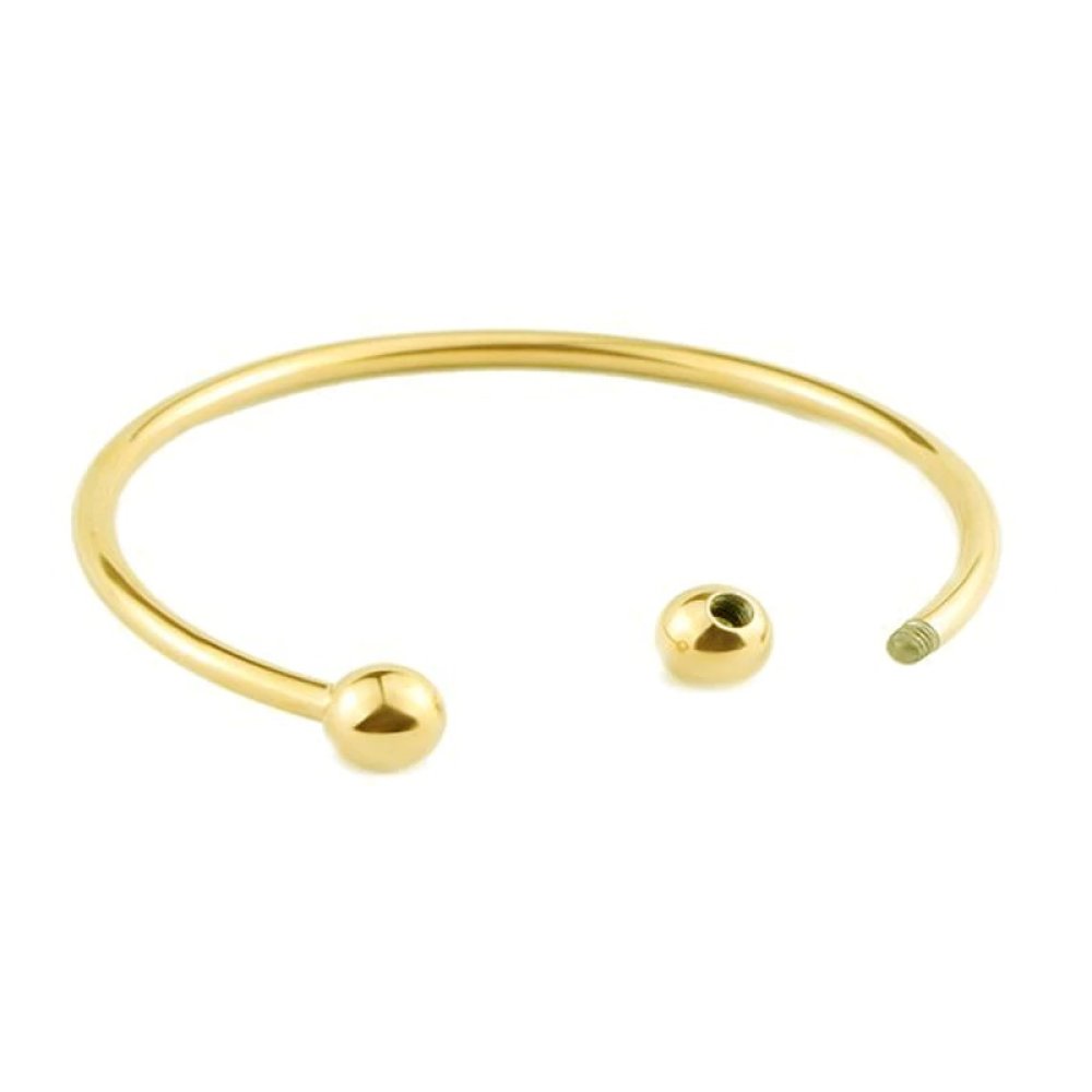 Bracelet Rigide Acier Inoxydable N&deg;11 Dor&eacute;
