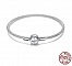 Bracelet Tiss&eacute; Argent 925 Fermoir Clip 19 cm
