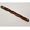 Bracelet en cuir tress&eacute; marron