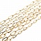 Bracelet maille ovale plaqu&eacute; or 16K 22.5 cm N&deg;01