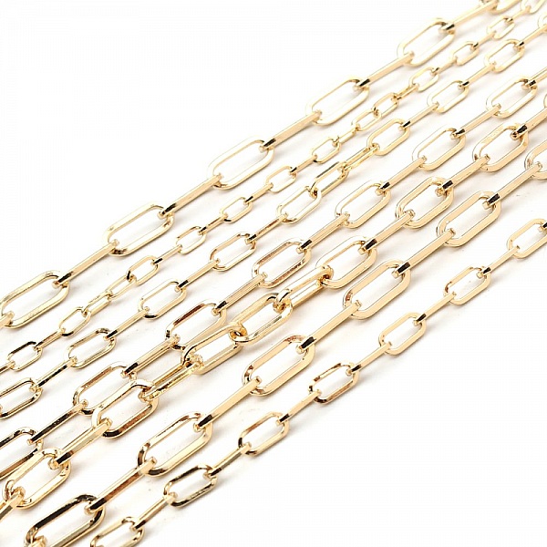 Bracelet maille ovale plaqu&eacute; or 16K 22.5 cm N&deg;01