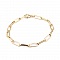 Bracelet maille ovale plaqu&eacute; or 16K 22 cm N&deg;02