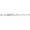 Bracelet maille ovale plaqu&eacute; platine 22 cm N&deg;02