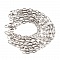 Bracelet maille ovale plaqu&eacute; platine 22 cm N&deg;02