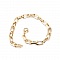 Bracelet maille ovale plaqu&eacute; or 16K 22 cm N&deg;03