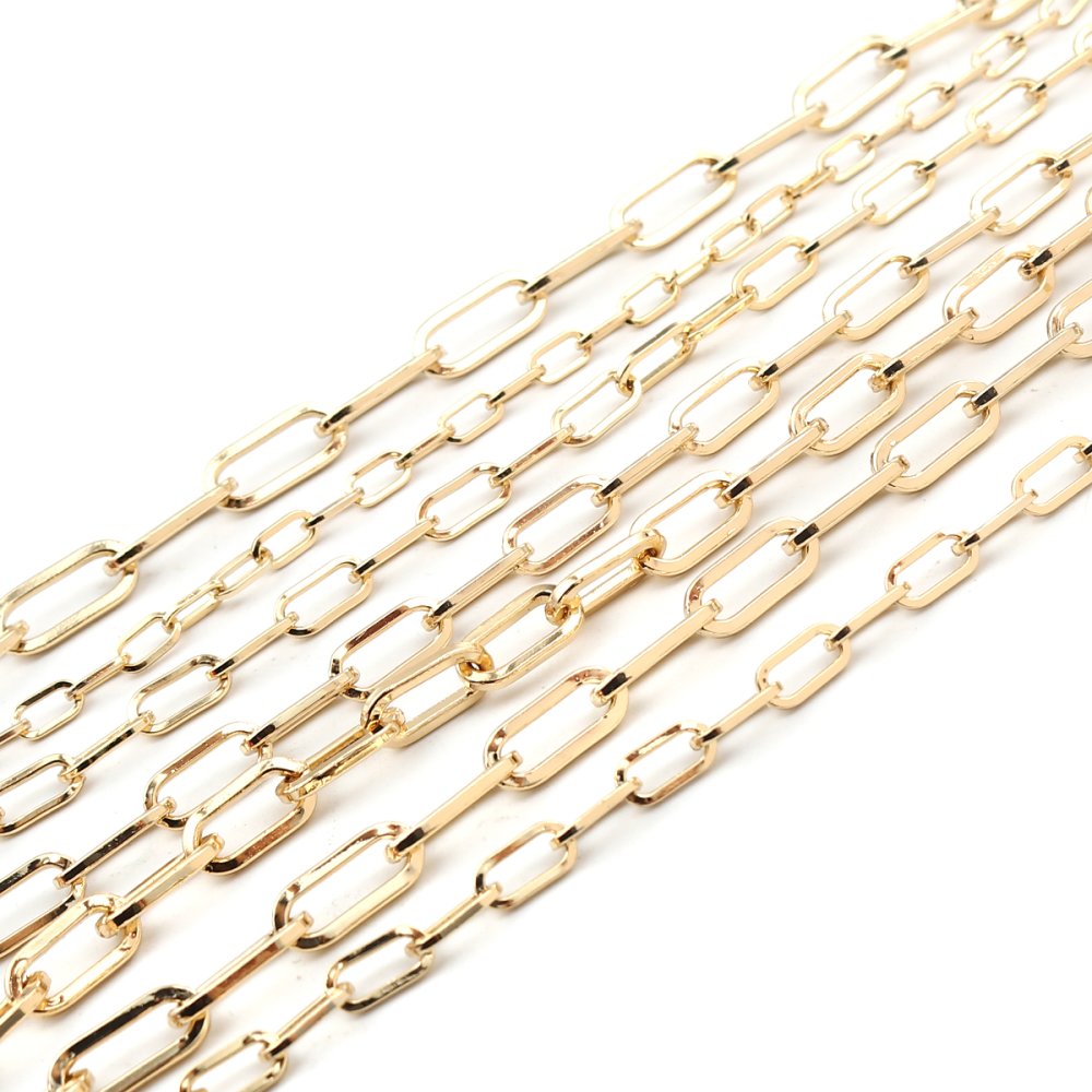 Bracelet maille ovale plaqu&eacute; or 16K 22 cm N&deg;03