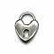Breloque Acier inoxydable Argent C&oelig;ur N&deg;01