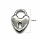 Breloque Acier inoxydable Argent C&oelig;ur N&deg;01
