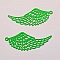 Breloque Aile N&deg;009 Estampe Filigrane Vert 49 x 20 mm