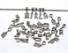 Breloque Alphabet 03 Lettre U et Strass