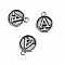 Breloque Alphabet M&eacute;daille 02 Lettre A
