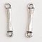 Breloque Barre 2 anneaux N&deg;02 Argent