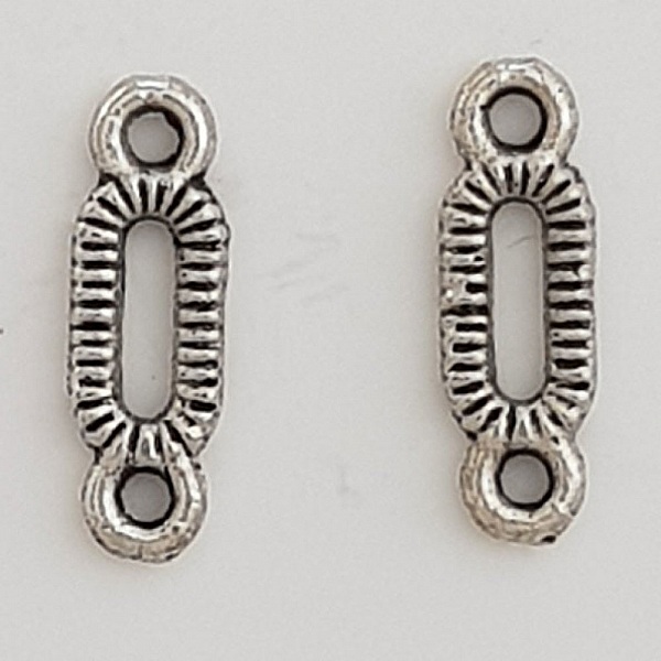 Breloque Barre 2 anneaux N&deg;03 Argent 