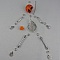 Breloque Barre 2 anneaux N&deg;04 Argent 