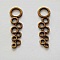Breloque Barre 2 anneaux N&deg;07 Bronze