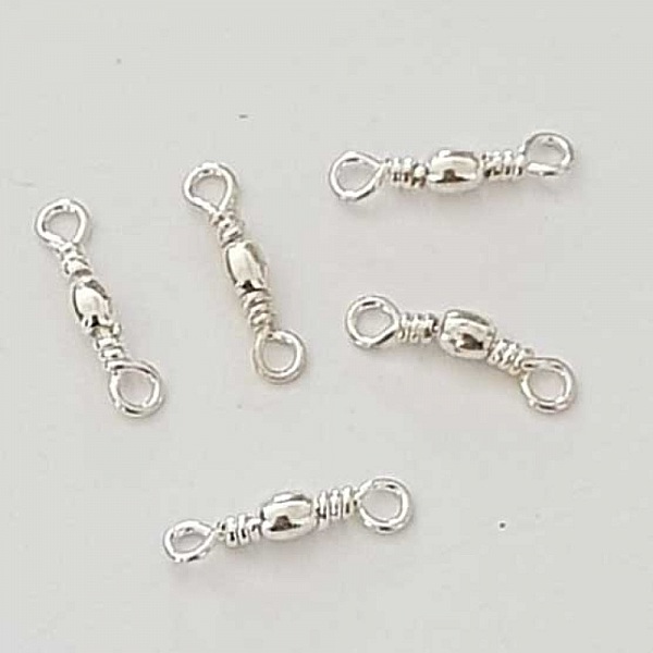 Breloque Barre 2 anneaux N&deg;09 Argent
