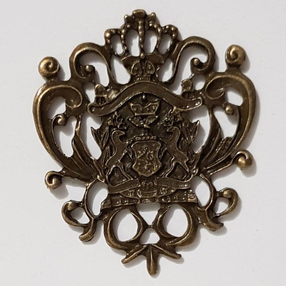Breloque Blason Bouclier Armoiries N&deg;03 Bronze