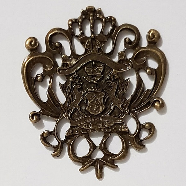 Breloque Blason Bouclier Armoiries N&deg;03 Bronze