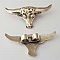 Breloque Bolo Cow-boy Western N&deg;02 Argent Zamak